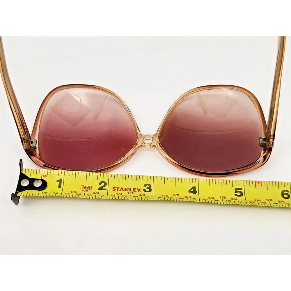 Vintage Bausch Lomb Ray-Ban Oversized Butterfly Sunglasses Italy Brown Frame